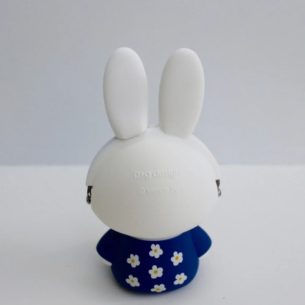 Miffy in Blue Floral Dress 3D Pochi Miffy Shape Silicone Pouch NEW
